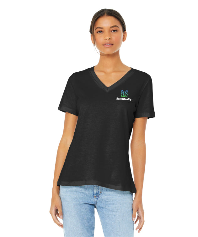 Ladies SaitaRealty Premium Relaxed V-Neck Tee