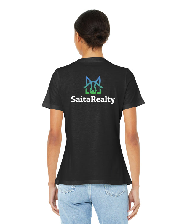 Ladies SaitaRealty Premium Relaxed V-Neck Tee