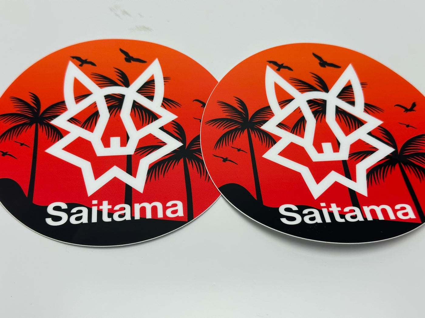 Saitama 5" Round Sunset Decal