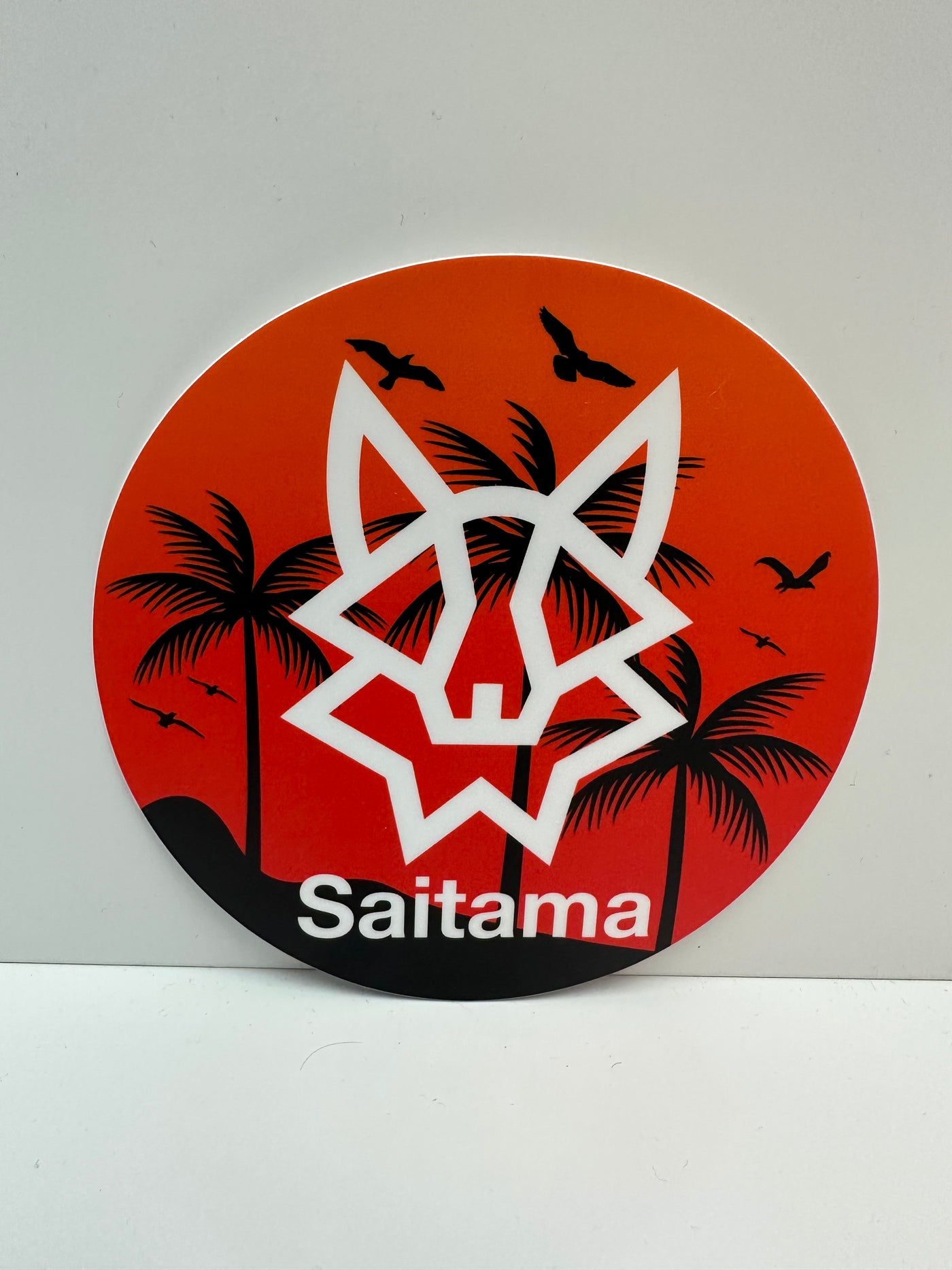 Saitama 5" Round Sunset Decal